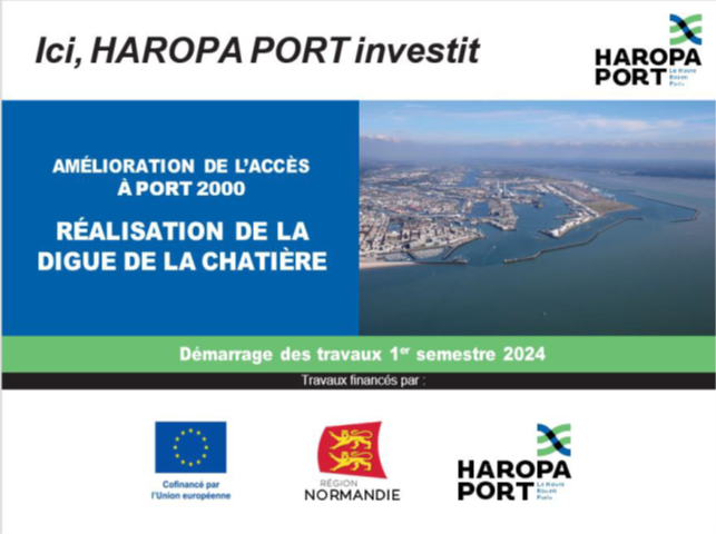 Le projet de la « chatière » au port du Havre entre dans sa phase de réalisation